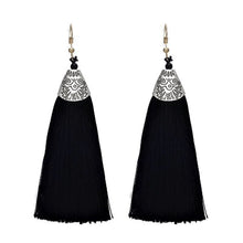 Nassau Black Tassel Earrings KEISELA