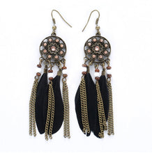 Exuma Black Feather Earrings