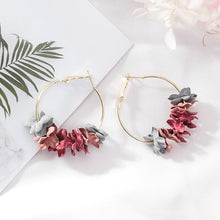Flower Hoop Earrings