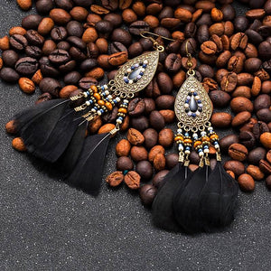 Coco Cay Feather Earrings