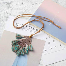Crescent Tassel Choker Necklace