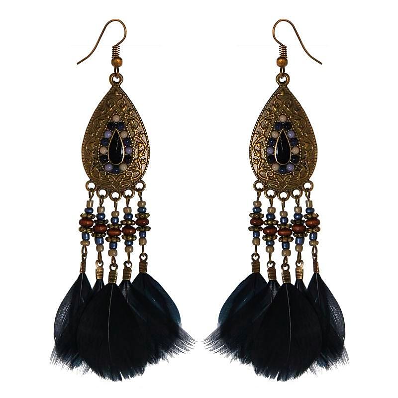 Coco Cay Feather Earrings