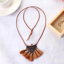 Camel Tassel Choker Necklace