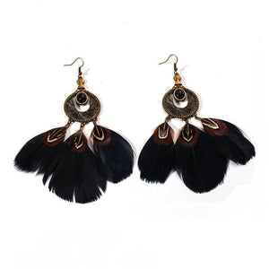 Dream Catcher Feather Earrings