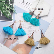 Mermaid Lux Tassel Earrings