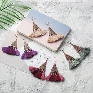 Barbados Tassel Earrings KEISELA