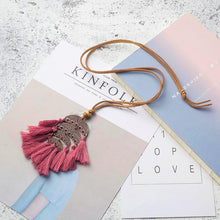 Crescent Tassel Choker Necklace