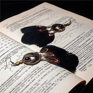 Dream Catcher Feather Earrings