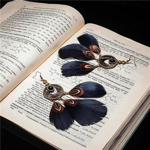 Dream Catcher Feather Earrings