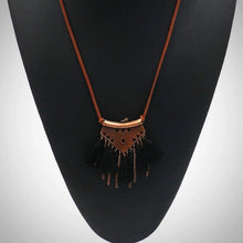 Pyramid Tassel Choker Necklace