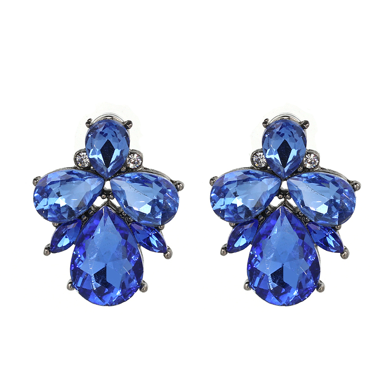 Sapphire Crystal Stud Earrings