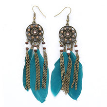 Exuma Turquoise Feather Earrings