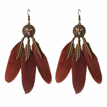 Calypso Gypsy Feather Earrings