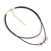 Crystal Double-Layer Choker Necklace