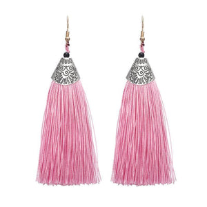 Nassau Pink Tassel Earrings KEISELA