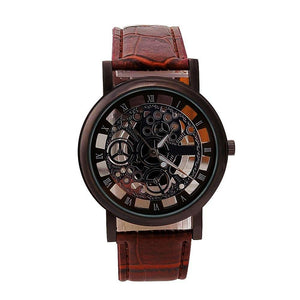 Nautical Skeleton Leather Watch