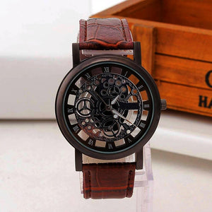 Nautical Skeleton Leather Watch