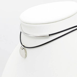 Circle Double-Layer Choker Necklace