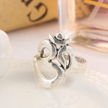 OM Symbol Opalite Healing Stone Ring Set
