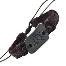 Surfer Sun Leather Cuff Bracelet