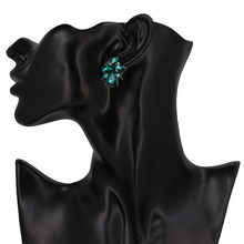 Emerald Crystal Stud Earrings