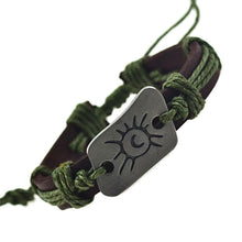 Surfer Sun Leather Cuff Bracelet