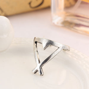 OM Symbol Opalite Healing Stone Ring Set