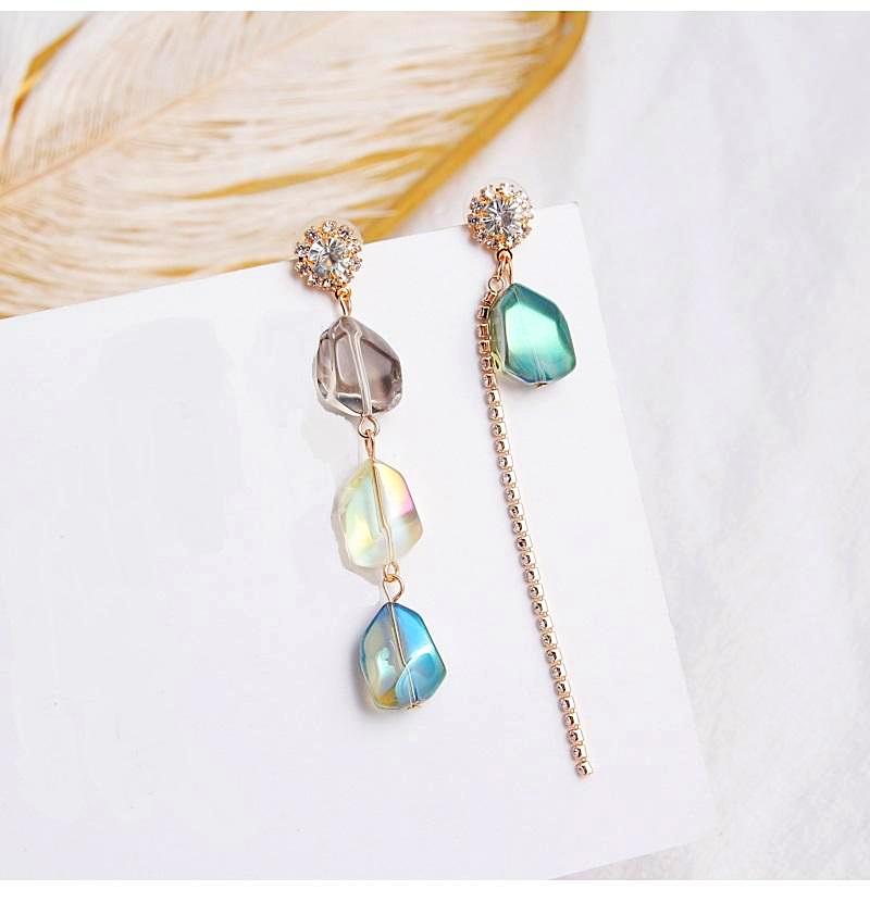 Sea Iridescent Crystal Earrings