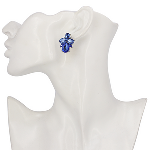 Sapphire Crystal Stud Earrings