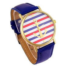 Nautical Blue Leather Watch
