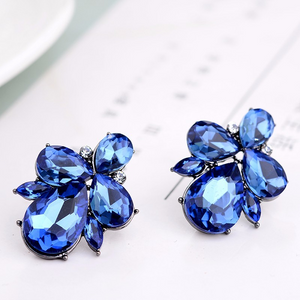 Sapphire Crystal Stud Earrings