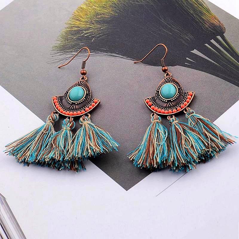 Havana Tassel Earrings