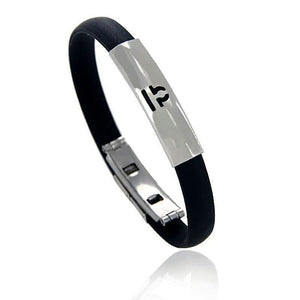 Modern Stainless Steel Zodiac Sign Silicon Bracelet