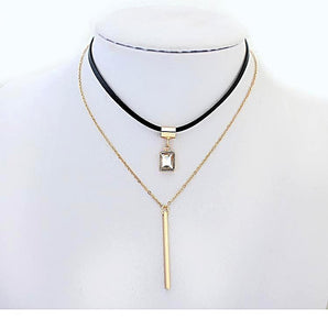 Paris Double-Layer Choker Necklace