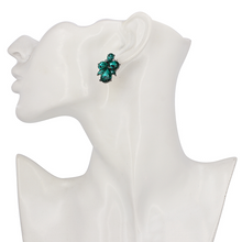 Emerald Crystal Stud Earrings