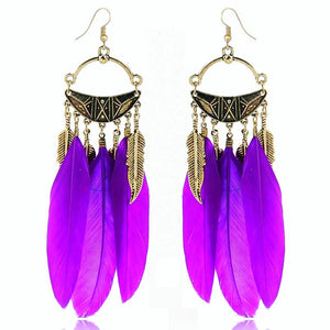 Island Vibe Feather Earrings