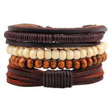 Surfer Bead Leather Bracelet