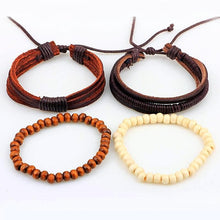 Surfer Bead Leather Bracelet