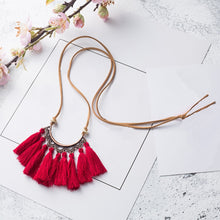 Arch Tassel Choker Necklace