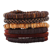 Coconut Bead Leather Bracelet