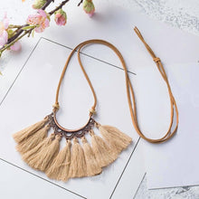 Arch Tassel Choker Necklace