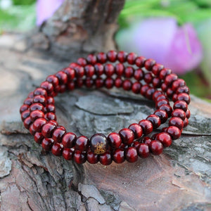 Rosewood Yoga Mala Bead Bracelet/Neckalce