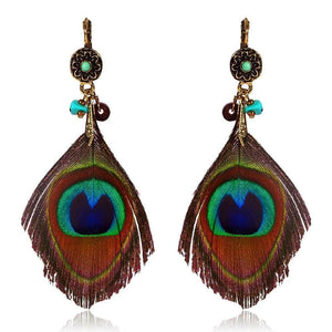 Cayman Islands Feather Earrings