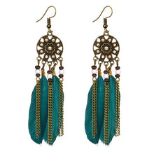 Exuma Turquoise Feather Earrings KEISELA