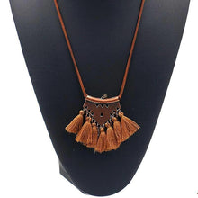 Camel Tassel Choker Necklace