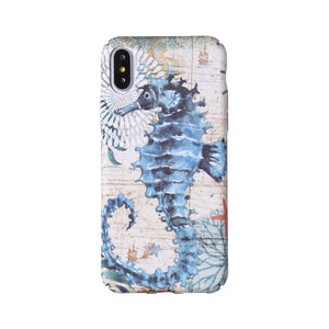 Nautical Seahorse Glow iPhone Case