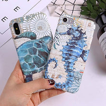 Nautical Sea Turtle Glow iPhone Case