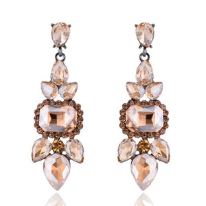 Topaz Crystal Chandelier Earrings