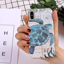 Nautical Sea Turtle Glow iPhone Case