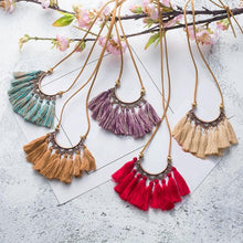 Arch Tassel Choker Necklace